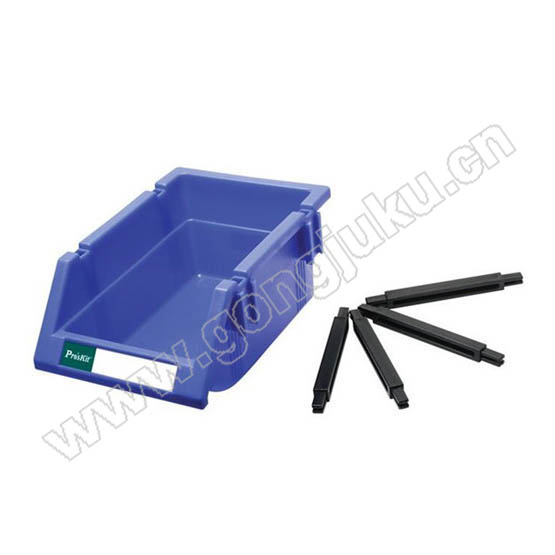 电子零件盒(含4条插柱)-PP材质